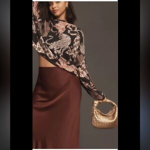 Pilcro The Alani Cashmere Mock Neck Sweater